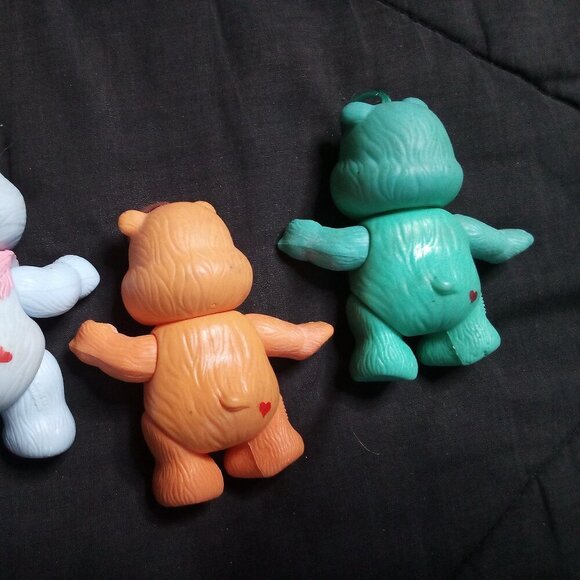 Vintage Care Bears Poseable Vinyl Action Figures Toys (3) - Picture 6 of 6